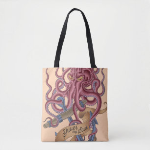 Tote Bag Tremblent mon poulpe Tatto de l'âme