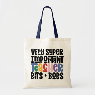 Tote Bag Très important enseignant typographie moderne cade