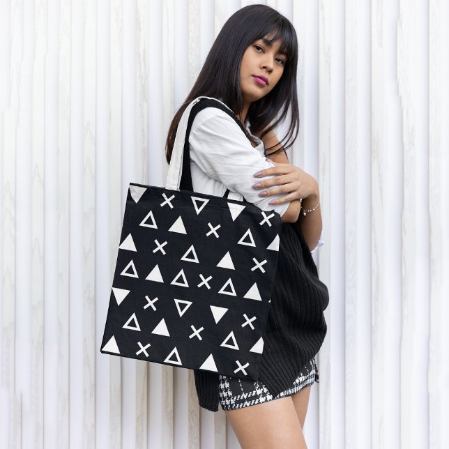 Tote Bag Triangle de la ligne Geo (Créateur téléchargé)