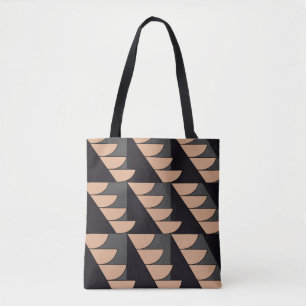 Tote Bag Triangle Semi Cercle Géométrique