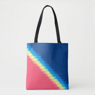 Tote Bag triangles colorés de dun urbain cool illustrés en