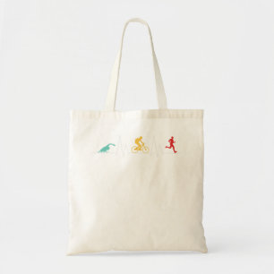 Tote Bag Triathlon Triathlète Swim Bike Run Cadeaux Heartbe