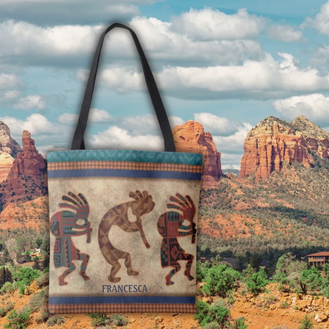 Tote Bag Tribal Kokopelli Sud-Ouest (Créateur téléchargé)