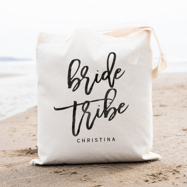 Tote Bag Tribu de la mariée calligraphie (Créateur téléchargé)