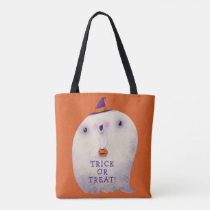 Tote Bag Trick de déco d'Halloween ou traiter un joli fantô