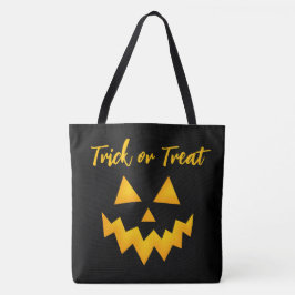 Tote Bag Trick d'Halloween ou traiter la face Citrouille br