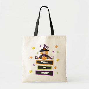 Tote Bag Trick or Treat Halloween Enfants Bonbons Dessin An