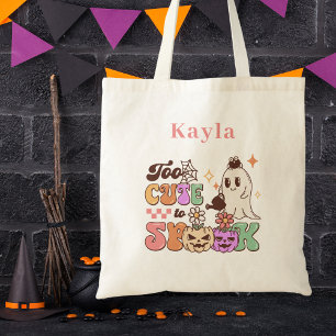 Tote Bag Trick Or Treat Jolies Filles Effrayantes Enfants