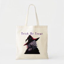 Trick ou traitement Éffrayant Halloween sorcière