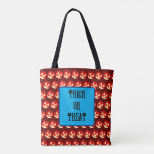 Tote Bag Trick ou Treat Jack-O-Lantern Citrouille motif