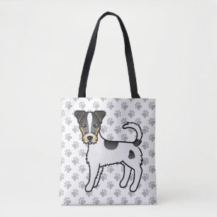 Tote Bag Tricolor Rough Coat Parson Russell Terrier Chien
