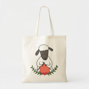 Tote Bag Tricot drôle mignon Mouton tricot cadeau Fil Balls