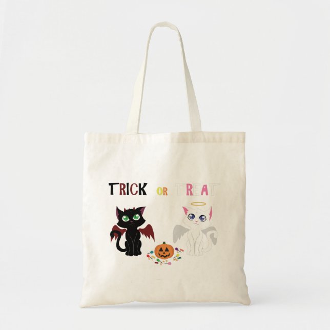 Tote Bag Tricoter ou soigner les chatons (Devant)