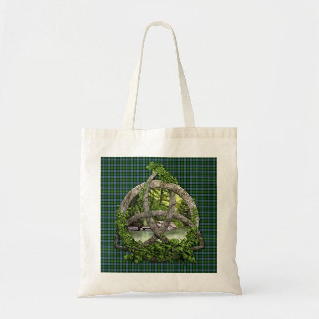 Tote Bag Trinité de Celtic de tartan de Smith de clan (Devant)