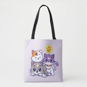 Tote Bag Trio adorable - Trois chats mignons