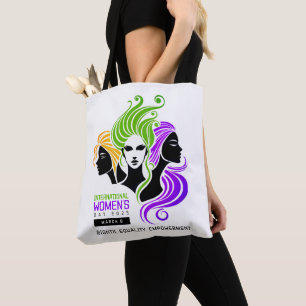 Tote Bag Trio coloré stylisé de femmes IWD 2025
