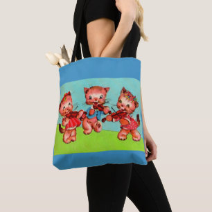Tote Bag trio de violonistes kitten