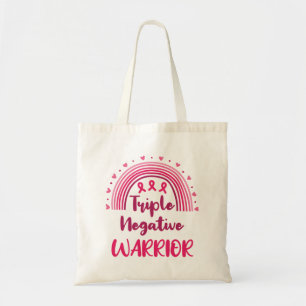 Tote Bag Triple guerrier négatif cancer du sein Arc-en-ciel