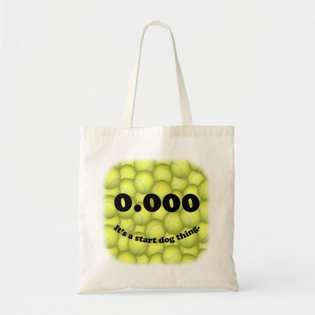 Tote Bag Triple zéro, 0,000, budget Fourre-tout de Flyball (Devant)