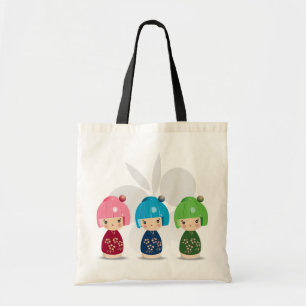 Tote Bag Triplets Fourre-tout de Kokeshi
