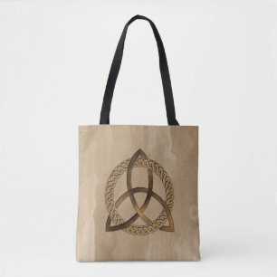 Tote Bag Triquetra Celtique Trinity noeud partout sur l'imp