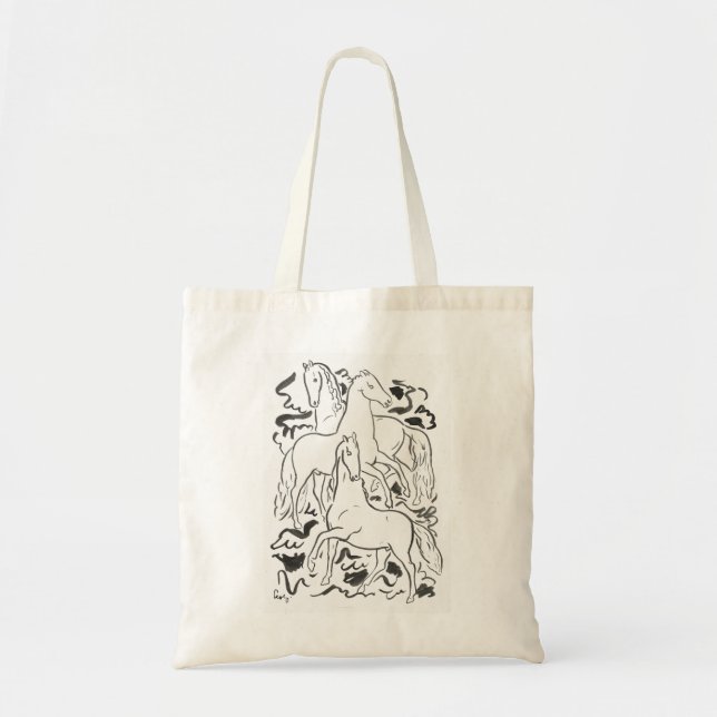 Tote Bag Trois chevaux (Devant)