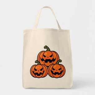 Tote Bag Trois citrouilles de Jack o'lantern