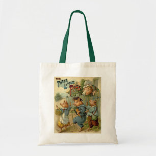 Tote Bag Trois Petits Chiens Vintage Fairy Tale