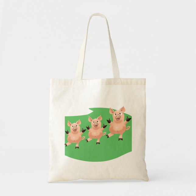 Tote Bag Trois petits cochons (Devant)