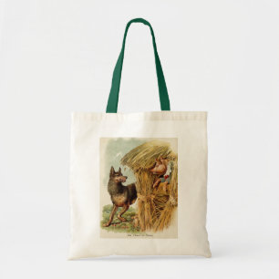 Tote Bag Trois Petits Cochons Grand Mauvais Loup, Vintage C
