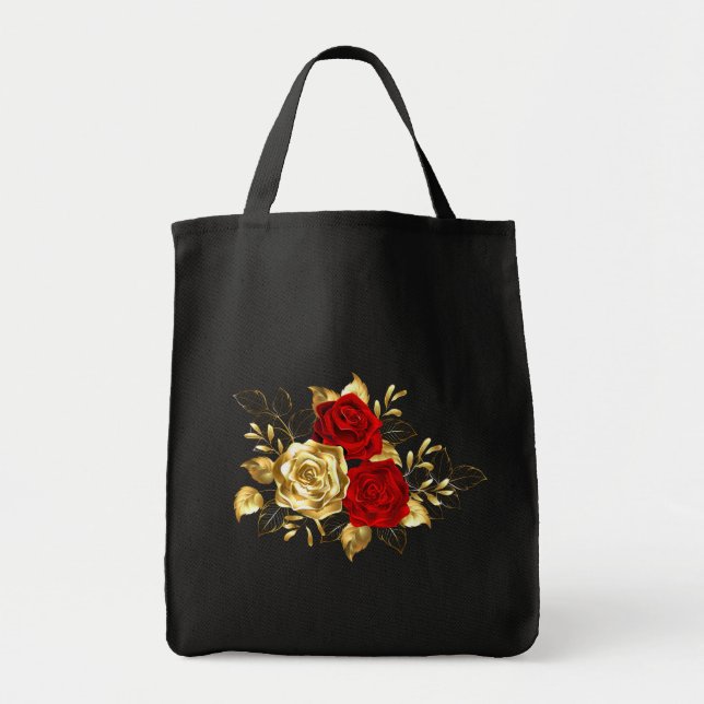 Tote Bag Trois Roses de bijoux (Devant)