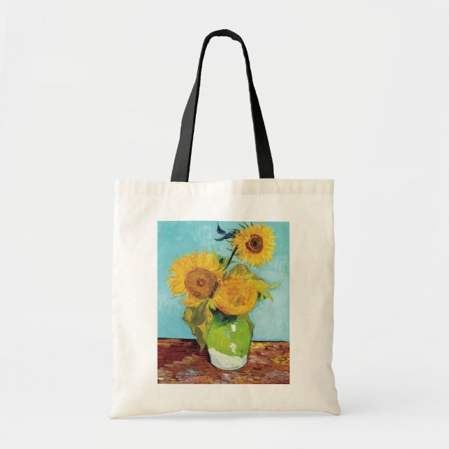 Tote Bag Trois tournesols, Van Gogh (Devant)