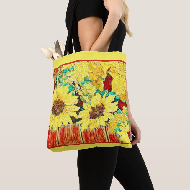 Tote Bag Trois tournfleurs (De près)