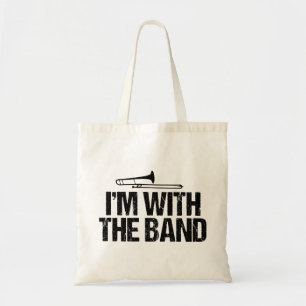 Tote Bag Trombone Humour Je suis avec le groupe