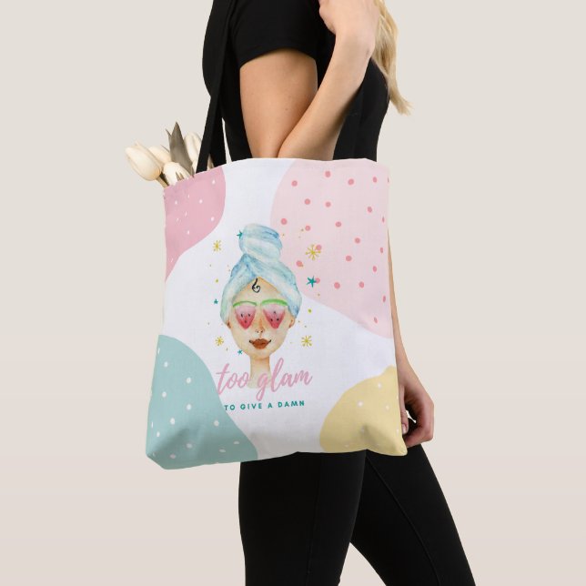 Tote Bag Trop De Glam Pour Donner Un Barrage Drôle Mignonne (De près)