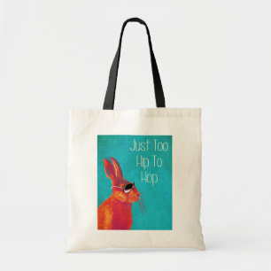 Tote Bag Trop hanche à sauter à cloche-pied bleu