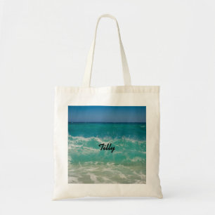 Tote Bag Tropical Beach Ocean Waves Nom