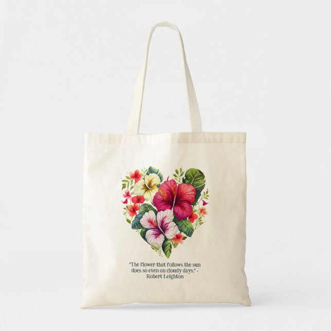 Tote Bag Tropical Paradise Wreath Vibes exotiques (Devant)