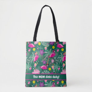 Tote Bag 🤩 Tropical Party, pickleball, custom