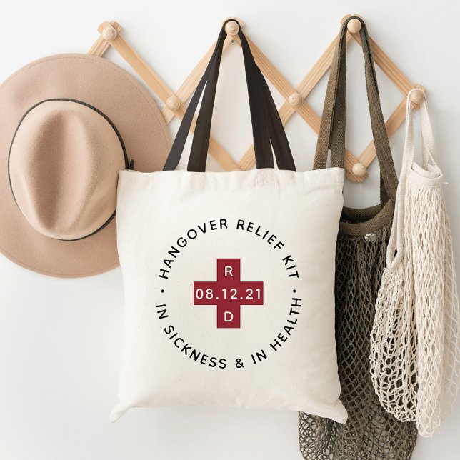 Tote Bag Trousse de secours | Faveur de mariage (Créateur téléchargé)