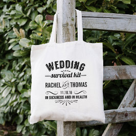 Tote Bag Trousse de survie mariage Bienvenue