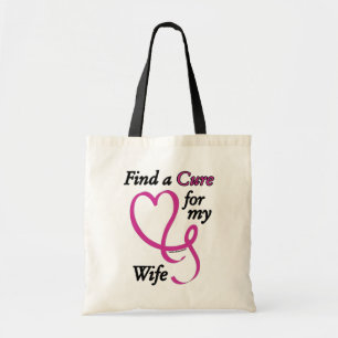 Tote Bag Trouver un remède/coeur/femme...Cancer du sein