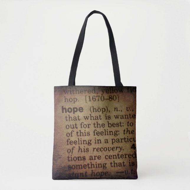 Tote Bag Trouver un sens - Espoir (Devant)