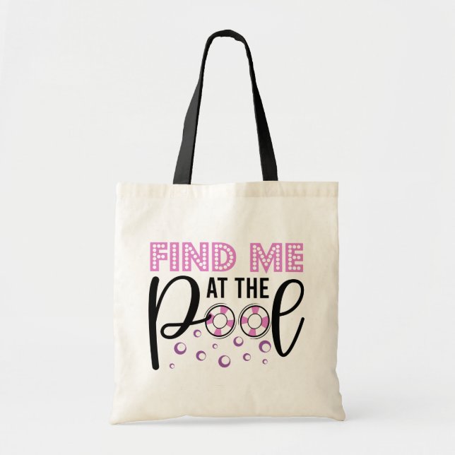Tote Bag Trouvez-Moi À La Piscine Sports Modernes (Devant)