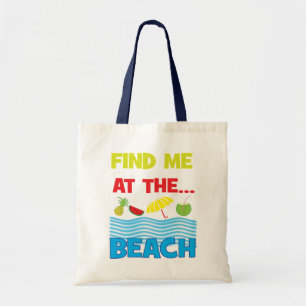 Tote Bag Trouvez-Moi À La Plage Tropical