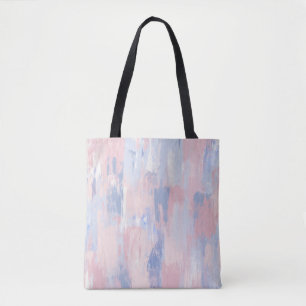 Tote Bag Trucs de peinture bleu et blanc Abstraits