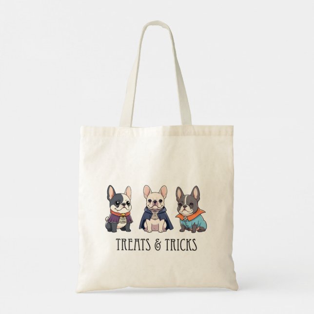 Tote Bag Trucs et astuces pour chien taureau français (Dos)