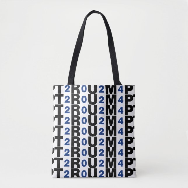 Tote Bag Trump 2024 bleu (Devant)