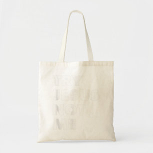 Tote Bag Try Jesus Not Me Christian Faith Hope Love - Large