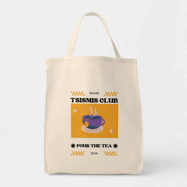 Tote Bag Tsismis Club Grocery Fourre-tout (Devant)